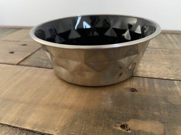 Écuelle diamant noire pour chien (Taille L/XL) 06