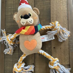 Jouet peluche ours adorable pour chien 01