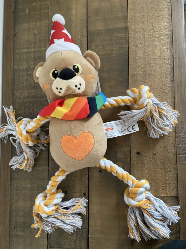 Jouet peluche ours adorable pour chien 01