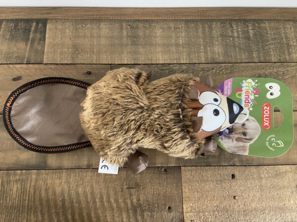 Jouet peluche castor original pour chien 02