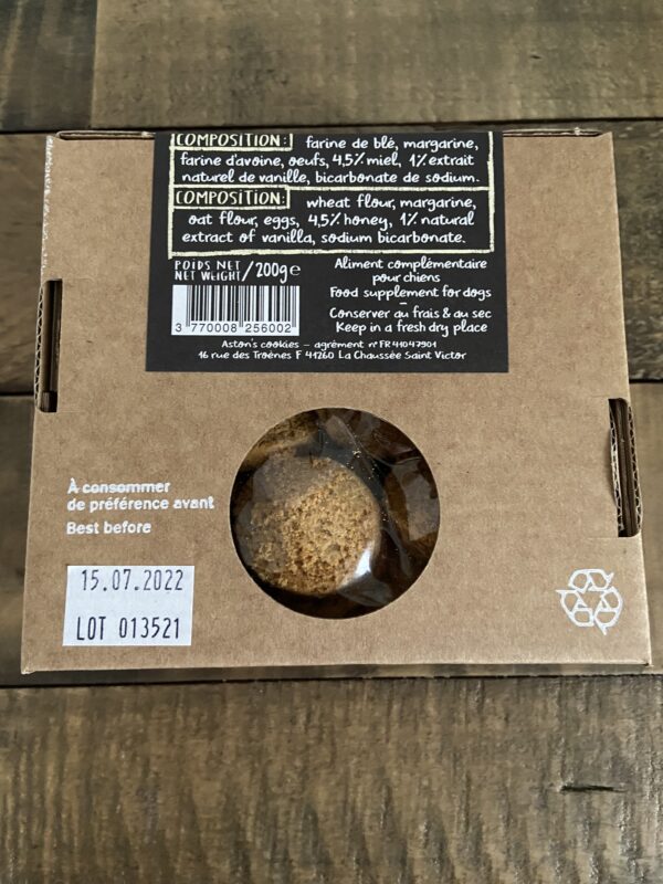 Biscuits naturels miel et vanille pour chien 02
