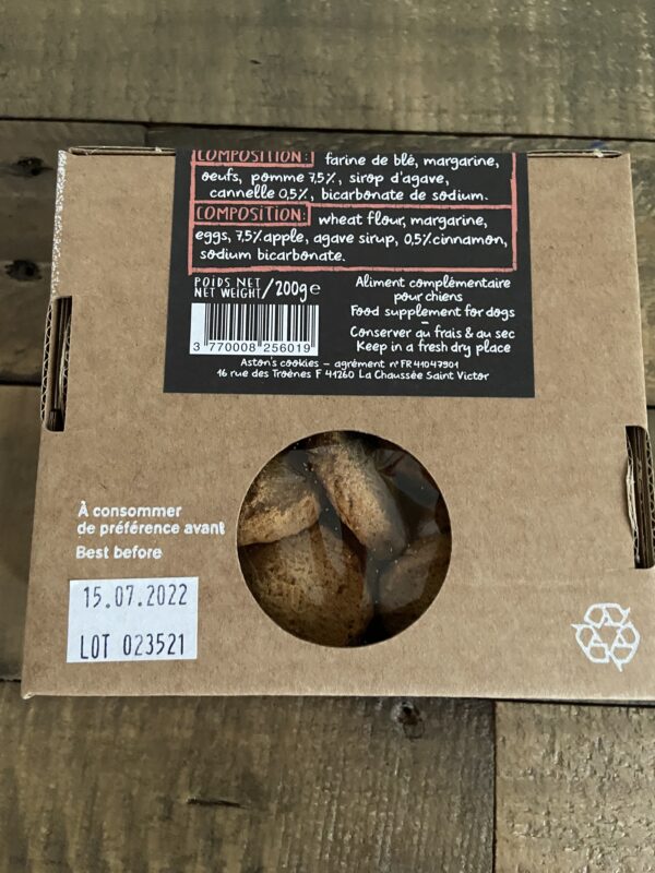 Biscuits savoureux pomme et cannelle pour chien 02