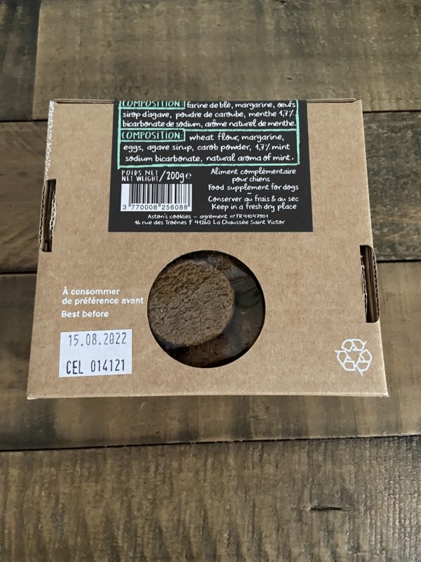 Biscuits à la menthe rafraichissante pour chien 02