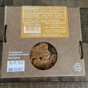 Biscuits vegan coco & curcuma pour chien 02
